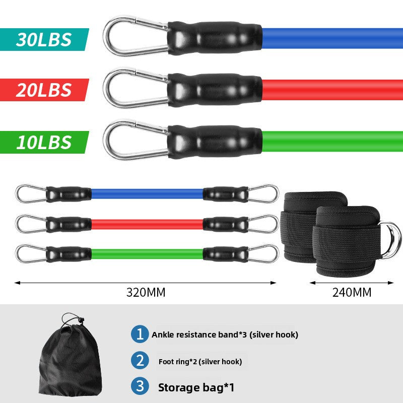 Leg training device resistance band