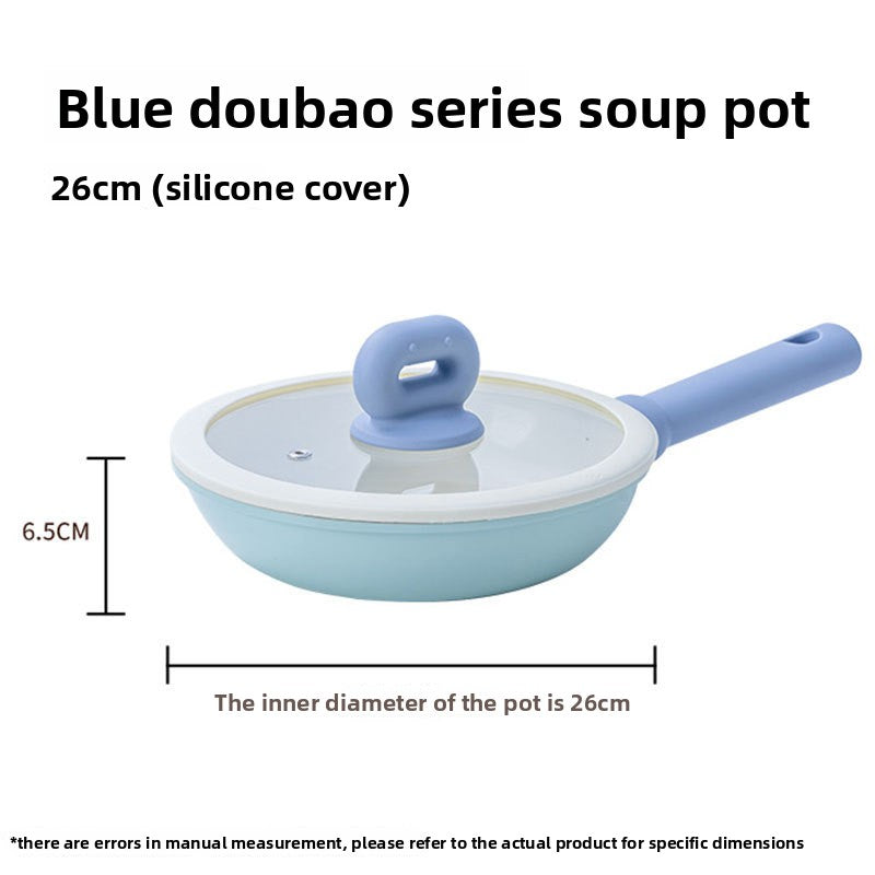 Flat Frying Pan, Stir-Fry Pan, Suitable for All Cooktops