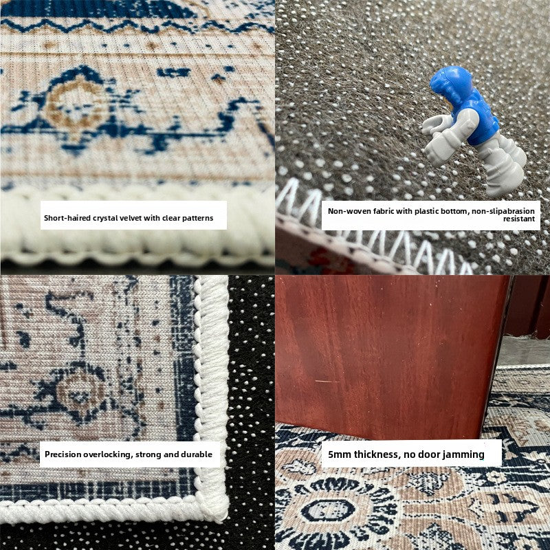Water-absorbing and anti-slip large carpet floor mat