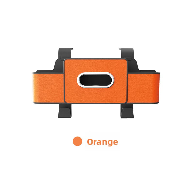 Leather multi-functional storage box for car use