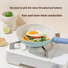 Flat Frying Pan, Stir-Fry Pan, Suitable for All Cooktops