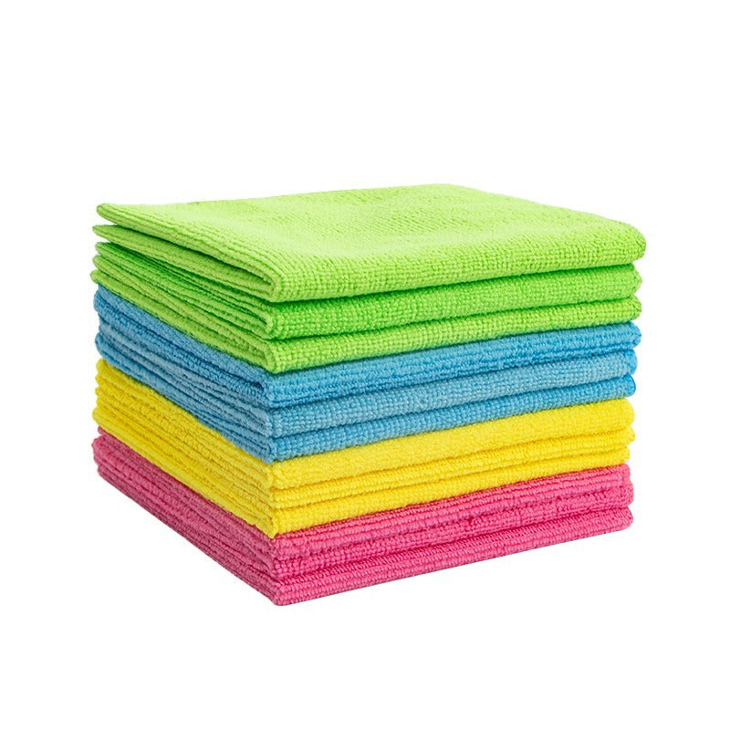 Microfiber absorbent cleaning cloths