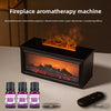 Flame Aromatherapy Diffuser  Colorful Flame Humidifier with Essential Oil, LED Fireplace Effect & Remote Control