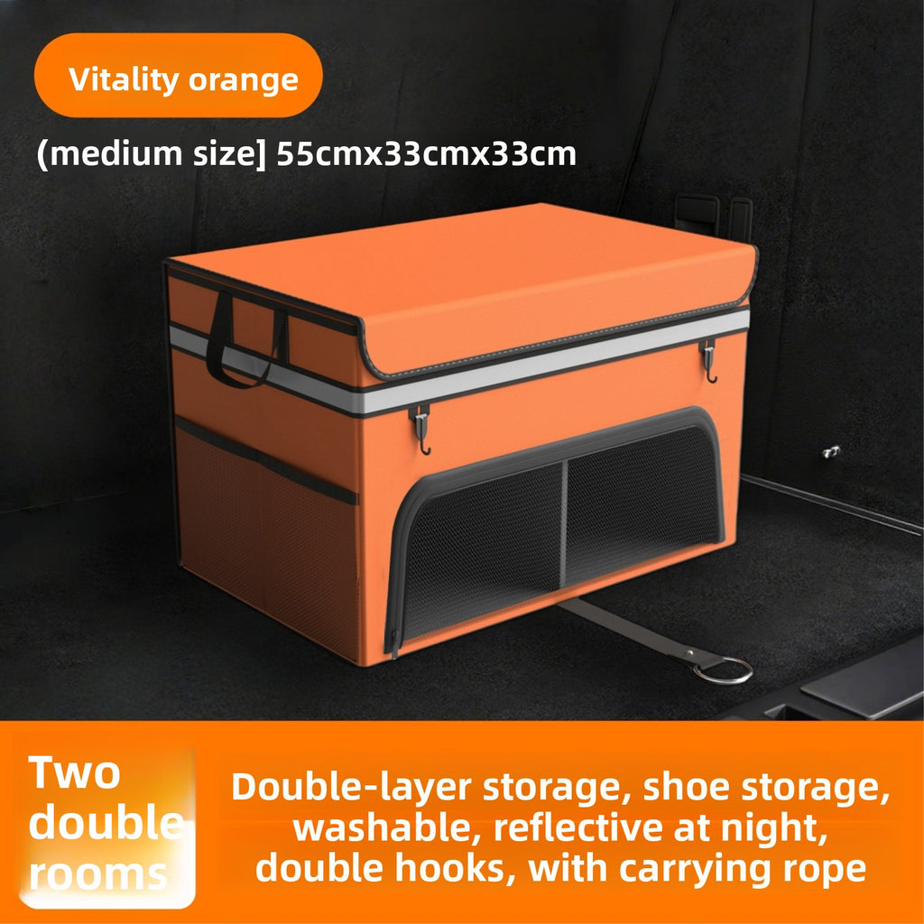 Car Trunk Folding Storage Box – Dual Color Organizer
