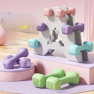 PVC Dumbbells for Women and Beginners, Home Fitness Equipment