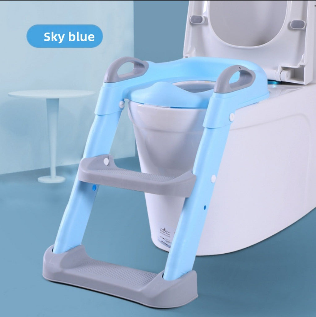 Kids Potty Training Seat with Ladder  Adjustable Child Toilet Seat, Non-Slip, Foldable, Safe for Boys & Girls