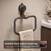 Suction Cup Walnut Towel Ring