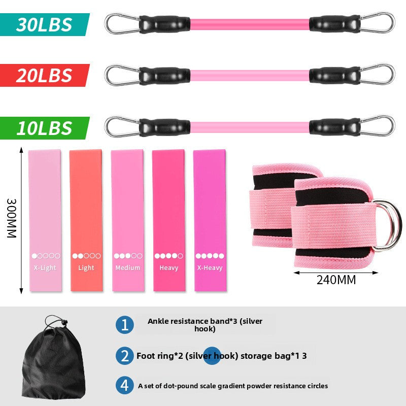 Leg training device resistance band