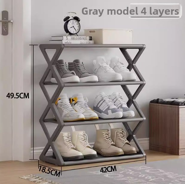 Hot Sale X-type Simple Dust-proof Shoe Rack