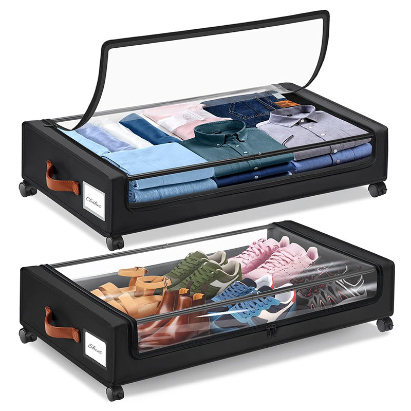 Square under-bed storage rack