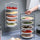 Multi-Layer Foldable Food Storage Rack  Space Saving Kitchen Organizer for Plates, Fruits, Vegetables & Meal Prep