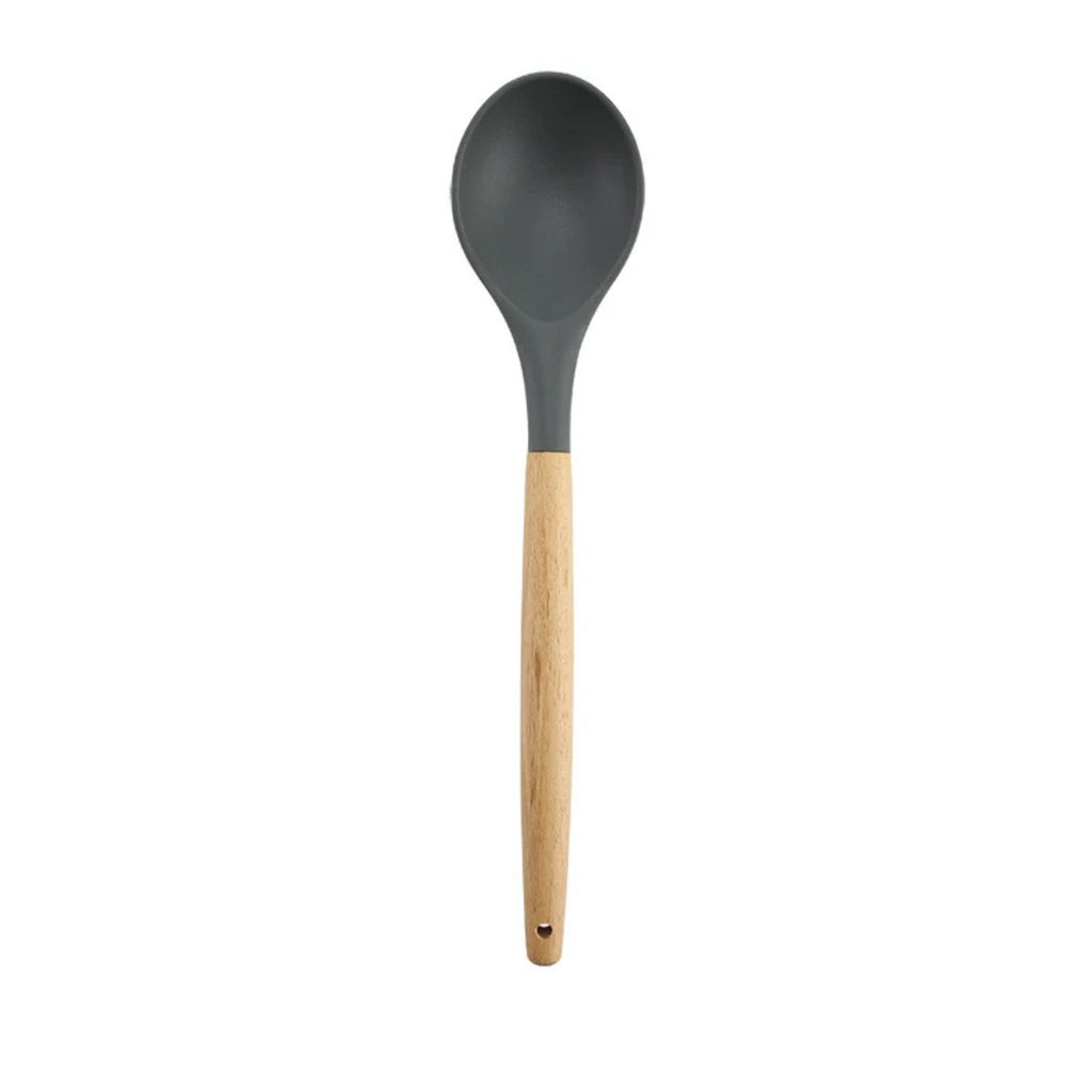 Wooden handle silicone kitchenware