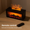 Flame Aromatherapy Diffuser  Colorful Flame Humidifier with Essential Oil, LED Fireplace Effect & Remote Control