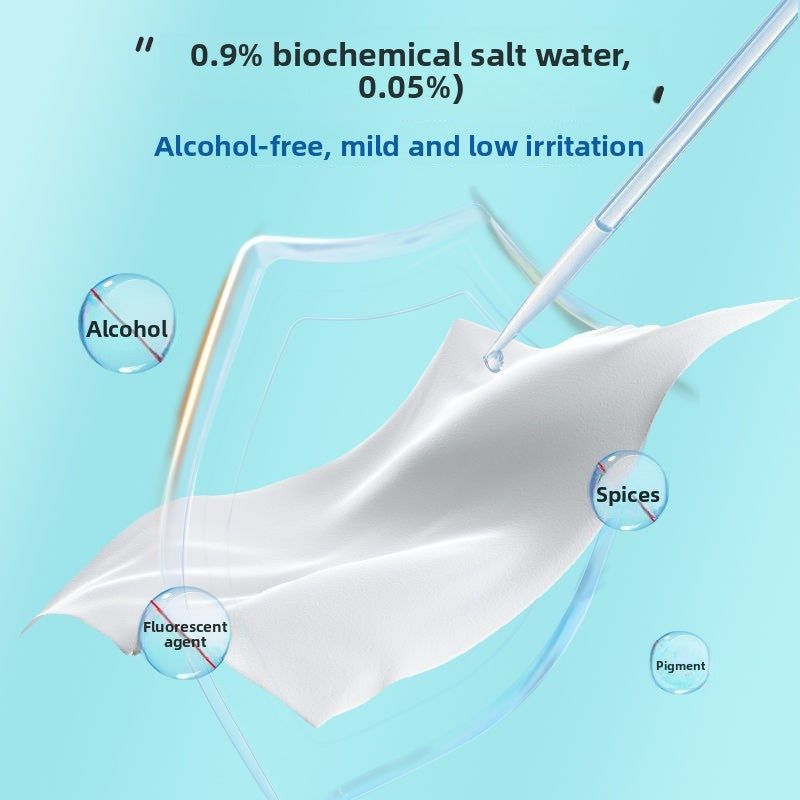 Saltwater cleaning wipes