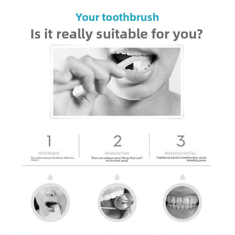 Automatic U-Shaped Electric Toothbrush for Adults  360 Ultrasonic Cleaning, Hands-Free Smart Toothbrush