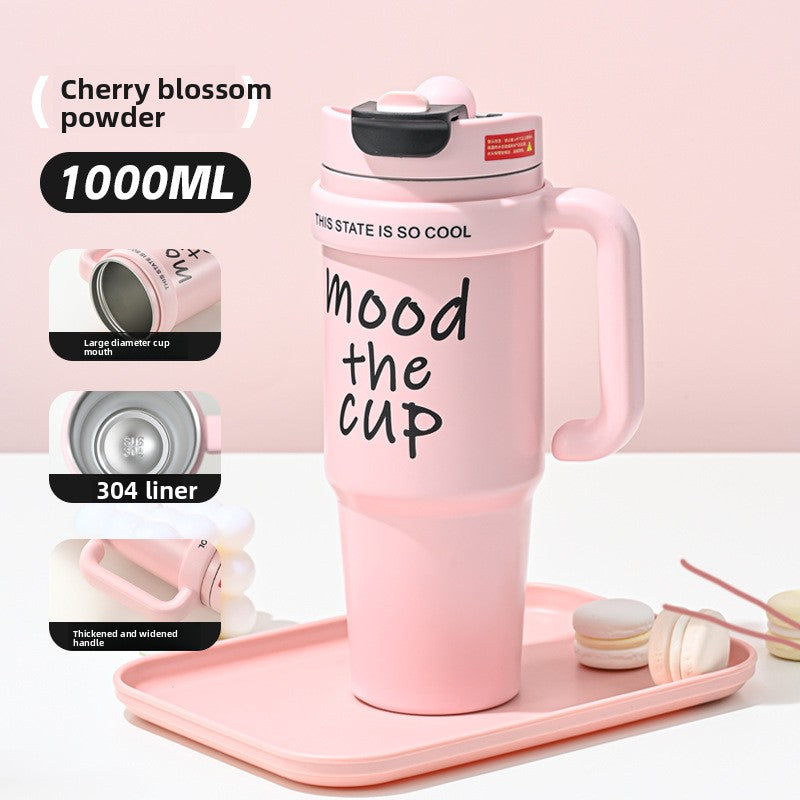 Straw Thermos Cup