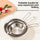 Portable Stainless Steel Folding Handle Frying Pan for Camping