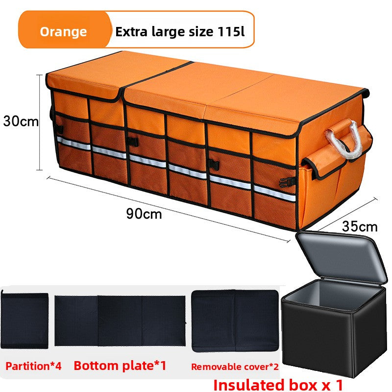 Folding Car Trunk Storage Box – Dual Color Organizer