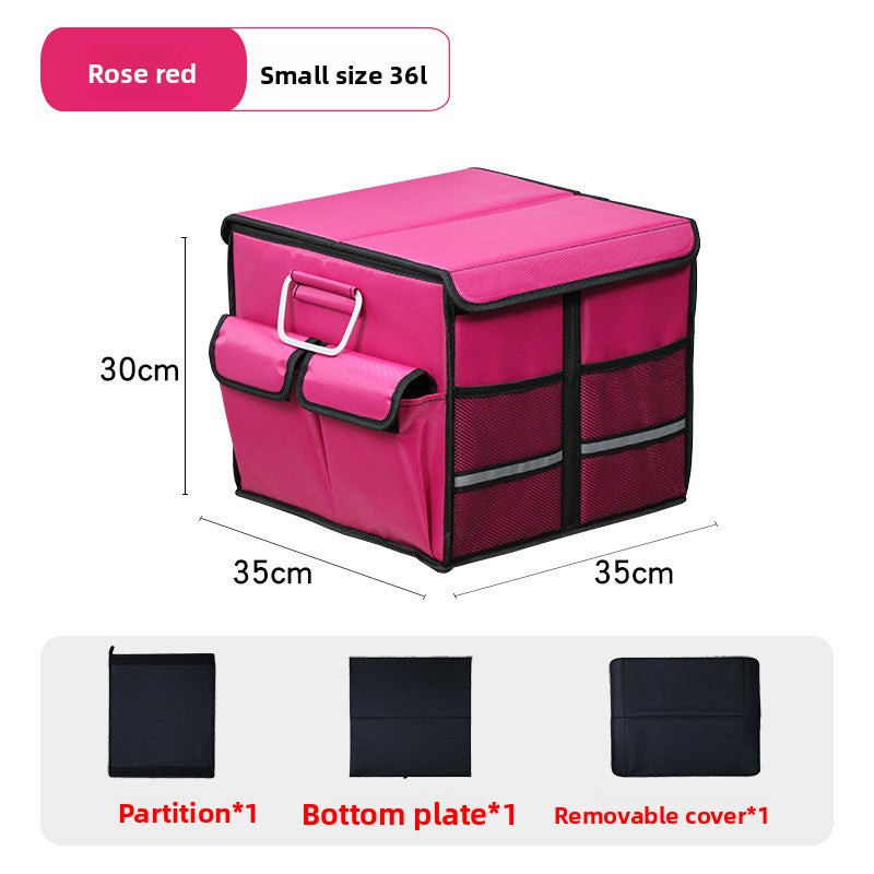 Folding Car Trunk Storage Box – Dual Color Organizer