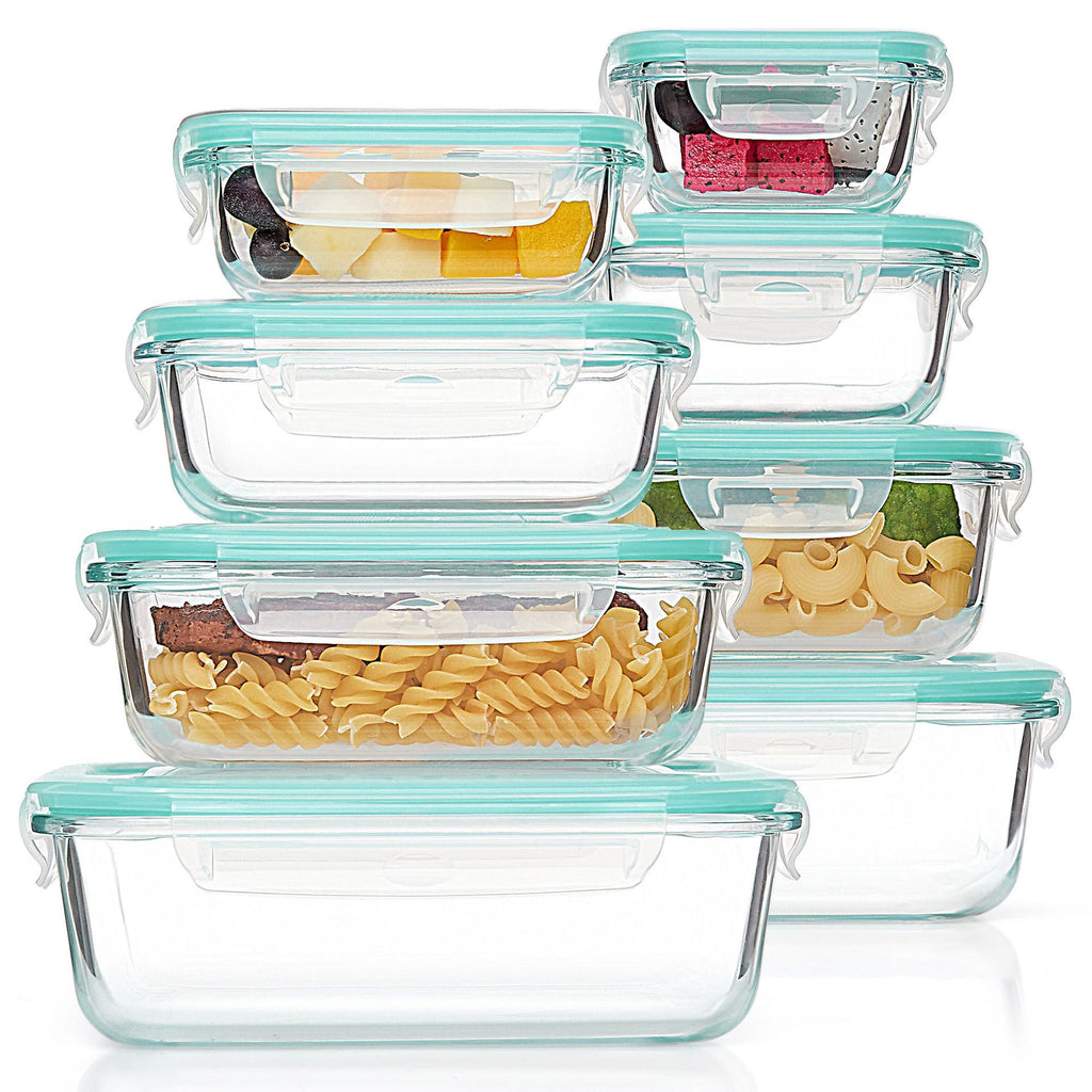 Microwave Safe Glass Lunch Box Set with Freshness Seal