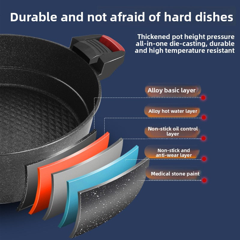 Medical Stone Non-Stick Electric Hot Pot, Electric Hot Pot