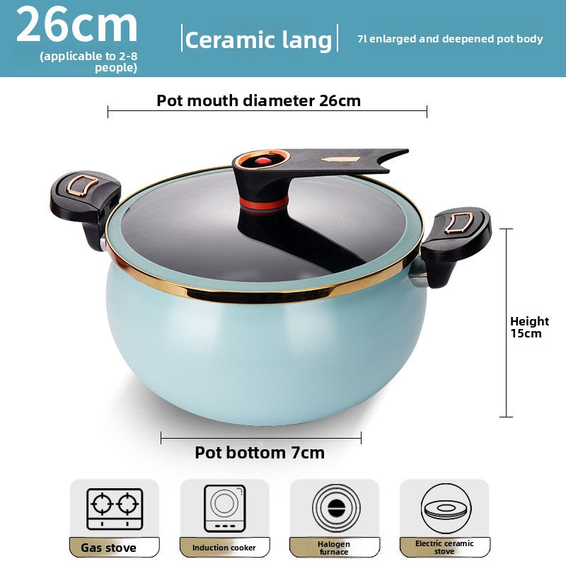 8L Large Capacity Braised Stew Pot Hot Pot