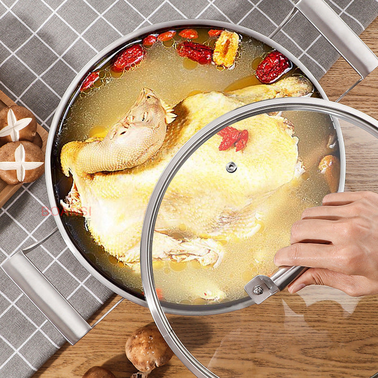 Food-grade stainless steel wok