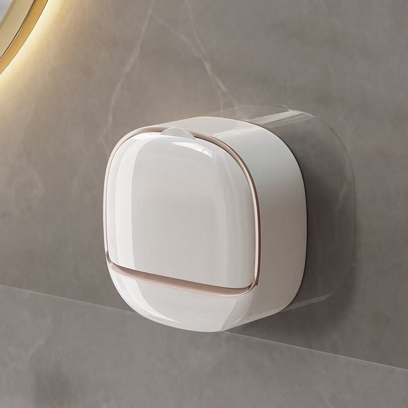 Wall-Mounted Soap Dish with Drip-Dry Design