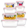 Microwave Safe Glass Lunch Box Set with Freshness Seal
