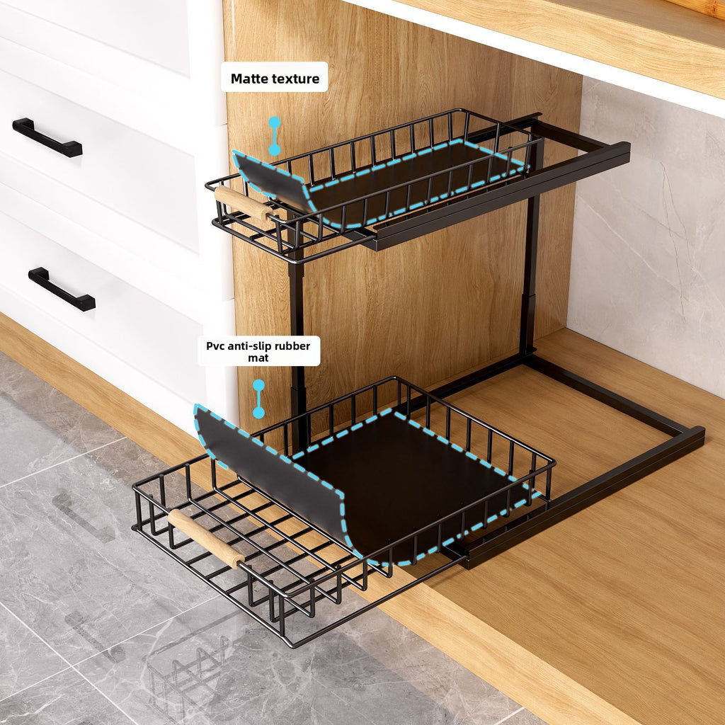 Double Layer Under Sink Storage Basket