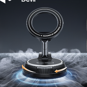 Magnetic Car Phone Holder with Vacuum Suction Mount