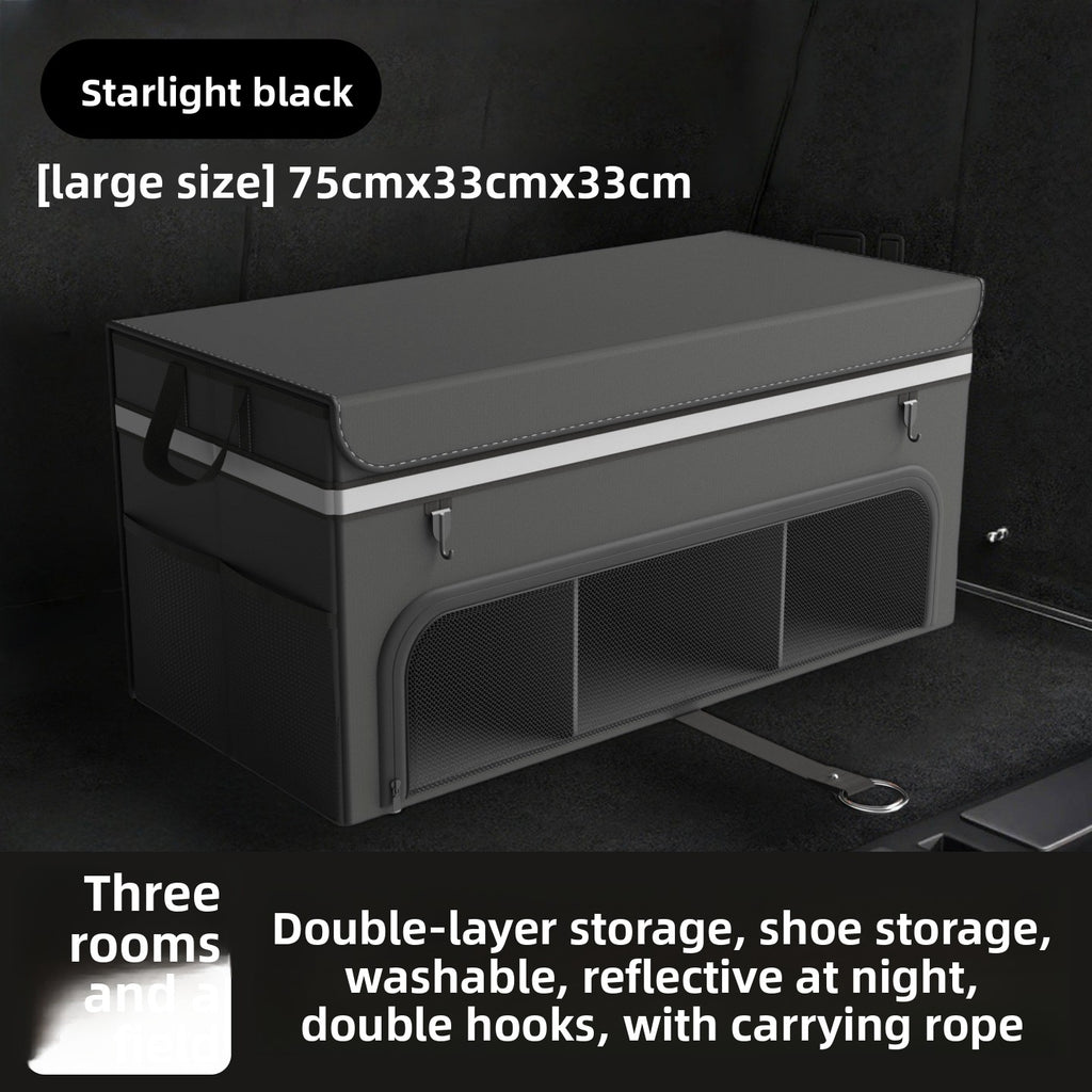 Car Trunk Folding Storage Box – Dual Color Organizer