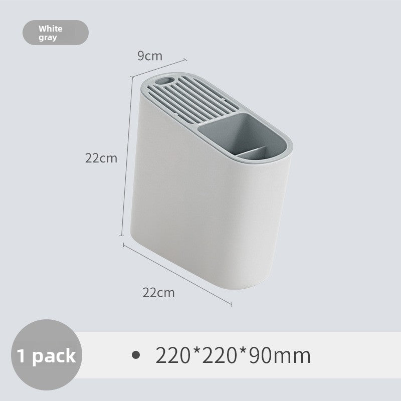 Universal Knife Storage Block  Knife Organizer with Drainage, Ventilation & Large Capacity for Kitchen Countertop