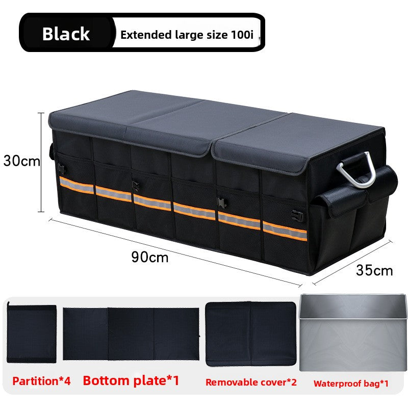 Folding Car Trunk Storage Box – Dual Color Organizer