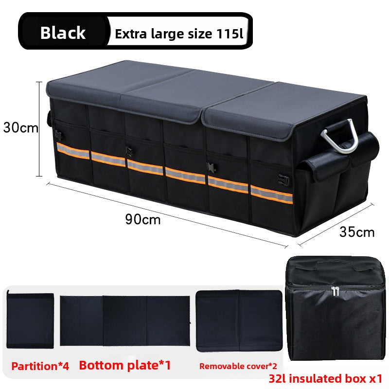 Folding Car Trunk Storage Box – Dual Color Organizer