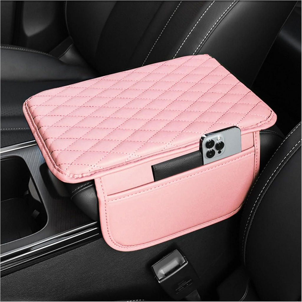 Middle Console Mat Protector with Storage Pocket