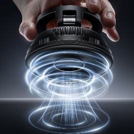 Magnetic Car Phone Holder with Vacuum Suction Mount