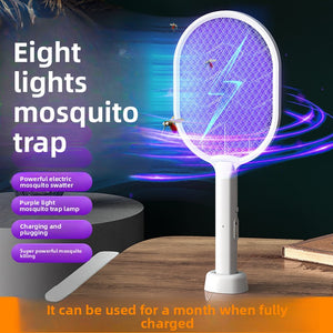 Mosquito-killing lamp two-in-one electric mosquito swatter