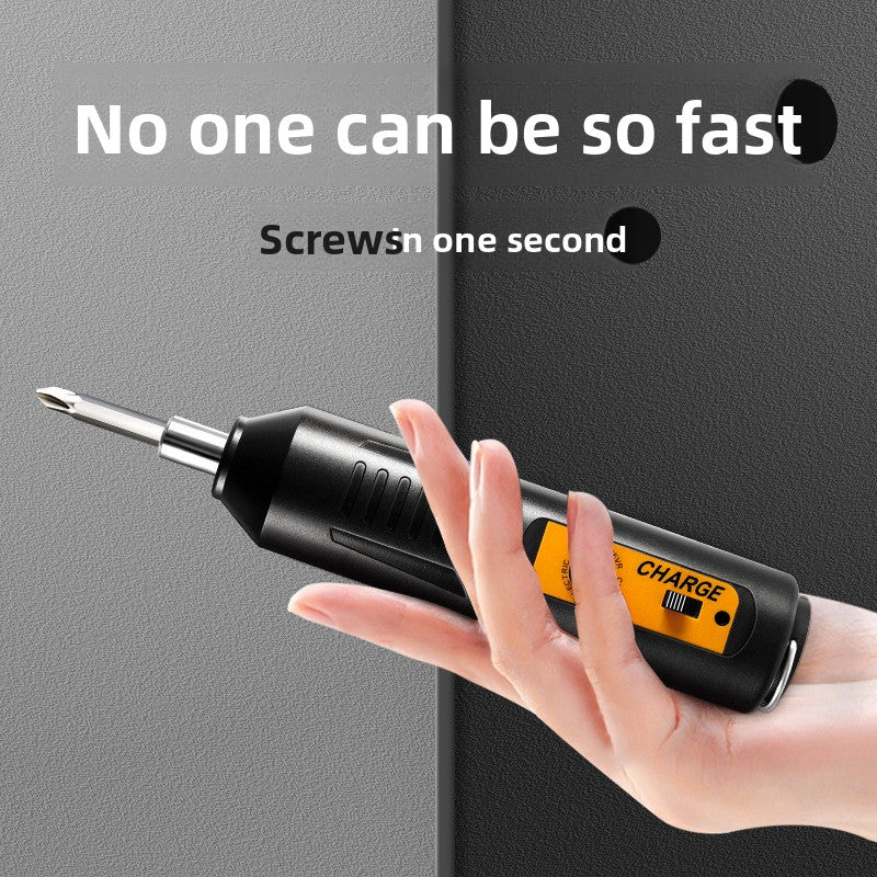 Electric screwdriver for household door lock installation
