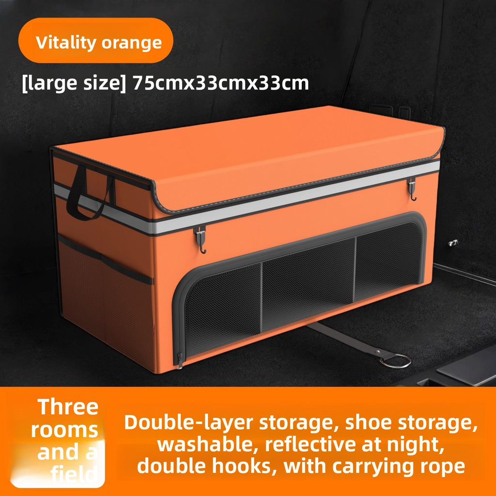 Car Trunk Folding Storage Box – Dual Color Organizer