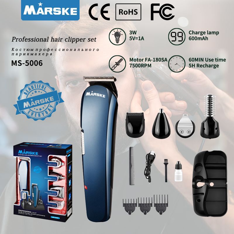 Electric shaver for shaving and hair cutting