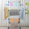 Floor-mounted mobile clothes drying rack