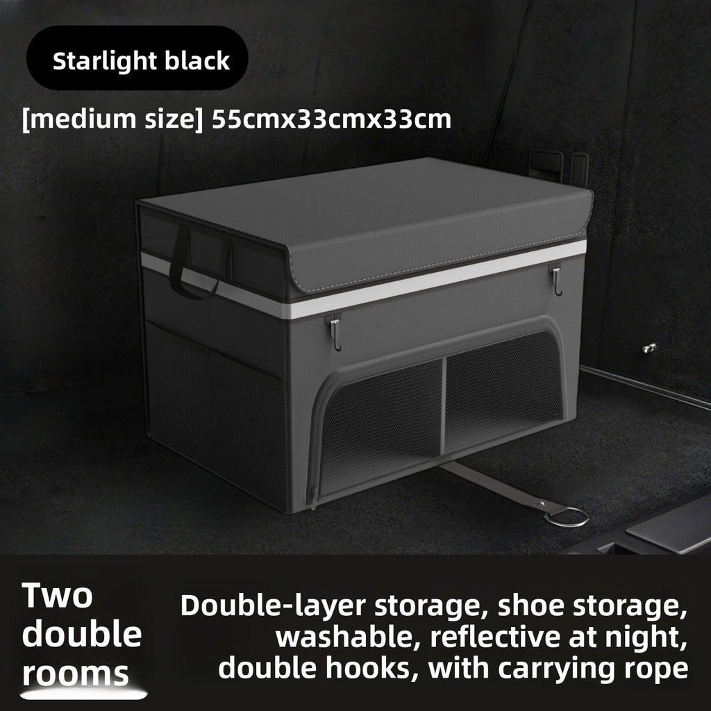 Car Trunk Folding Storage Box – Dual Color Organizer