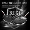 316 stainless steel frying pan