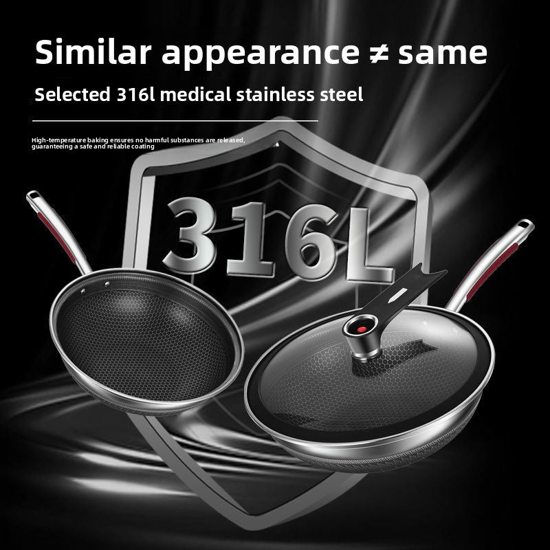 316 stainless steel frying pan