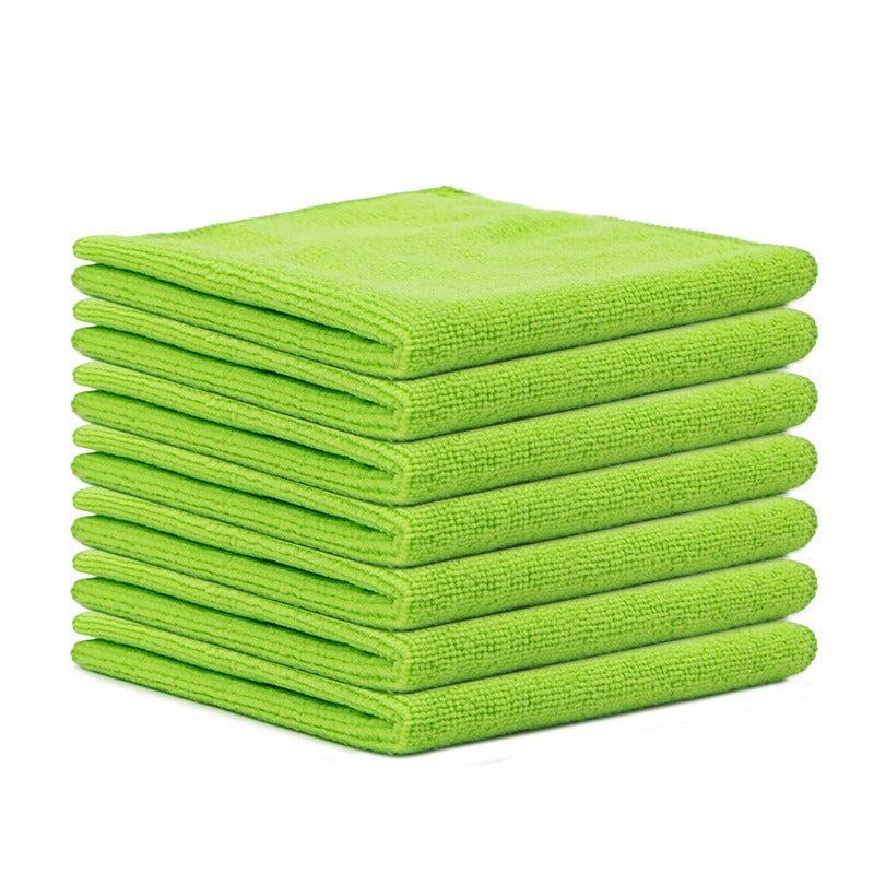 Microfiber absorbent cleaning cloths