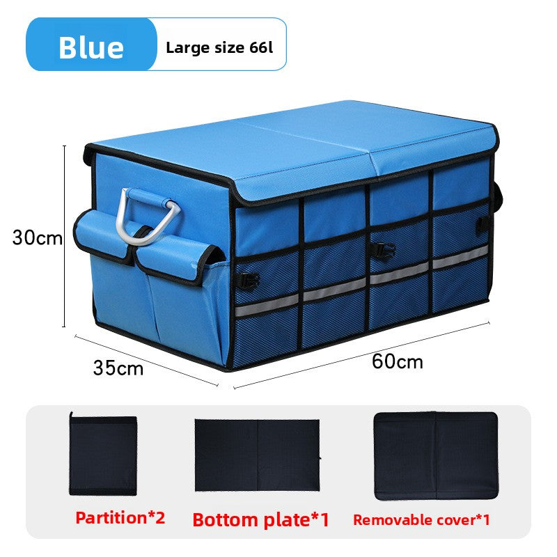 Folding Car Trunk Storage Box – Dual Color Organizer