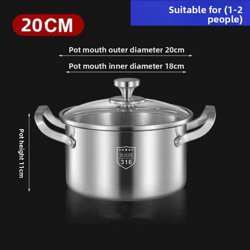 German 316 stainless steel saucepan