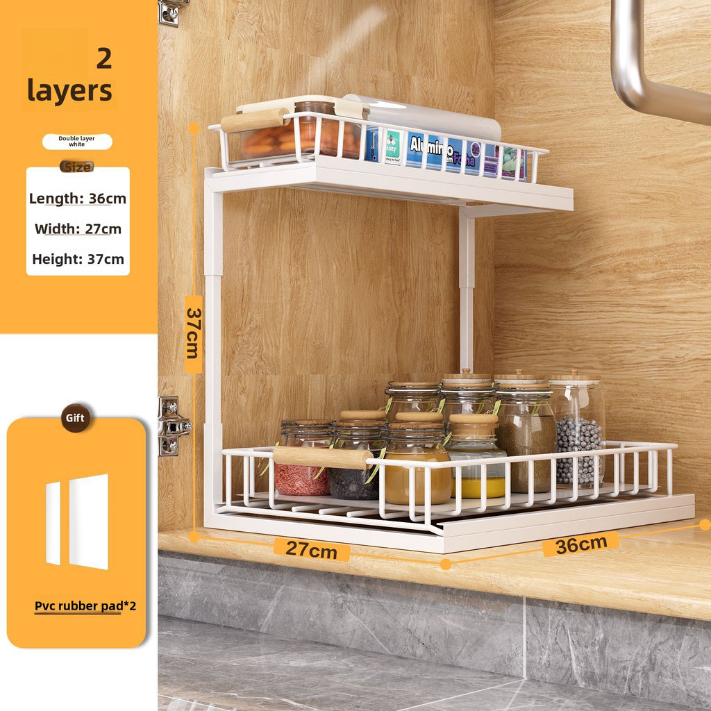 Double Layer Under Sink Storage Basket