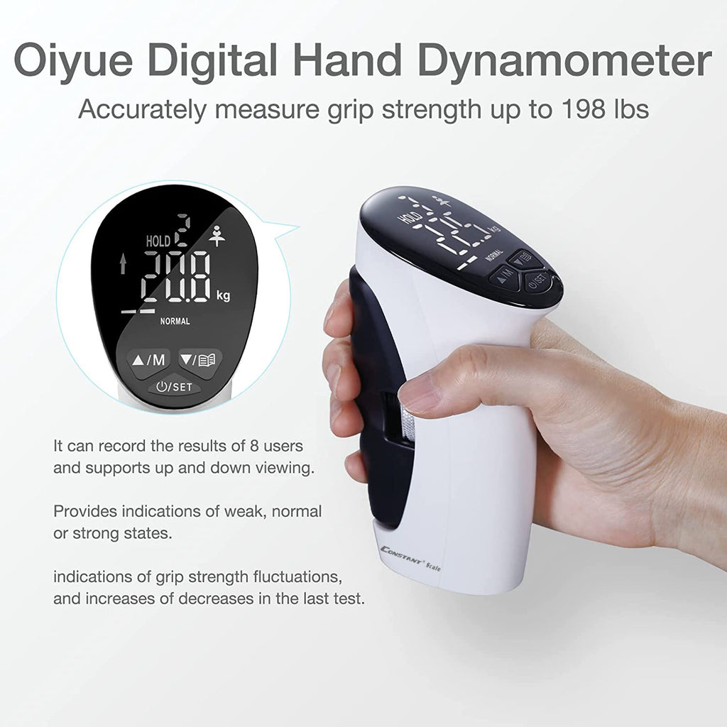 Digital Grip Strength Meter with LED Display